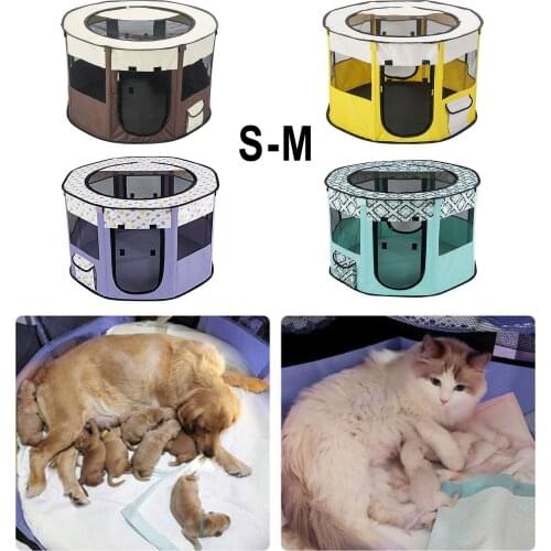 Dog Cat Playpen Pet Indoor Outdoor Camping Small Dogs Kennel Rabbit House