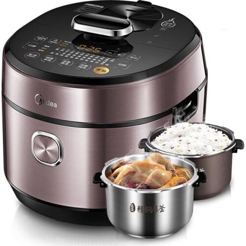 Midea MY-HT5077P high-end IH electromagnetic heating high pressure rice cooker genuine electric pressure cooker 5L double drum