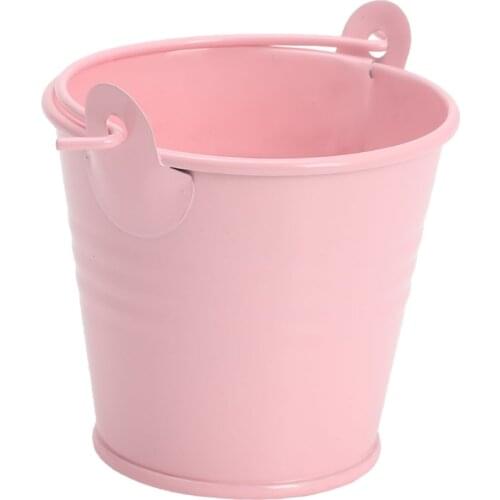 Mini Flower Pot Metal Barrel Plant Succulent Plant Flowerpot Home Office Decor