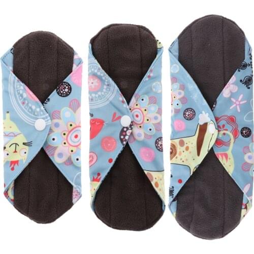 Reusable Sanitary Towels Pad-Bamboo Cloth Washable Menstrual Pad Adult Care