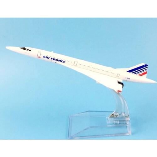 FREE SHIPPING 16CM AIR FRANCE CONCORDE MODEL PLANE AIRCRAFT MODEL TOYS AIRPLANE BIRTHDAY GIFT