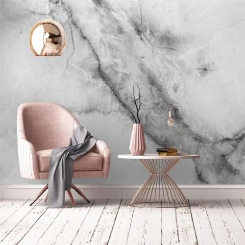 Custom 3D wallpaper mural simple black and white texture marble background wall decoration wallpaper