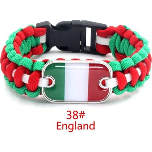 Wholesale flag Umbrella rope para cord bracelet jewelry