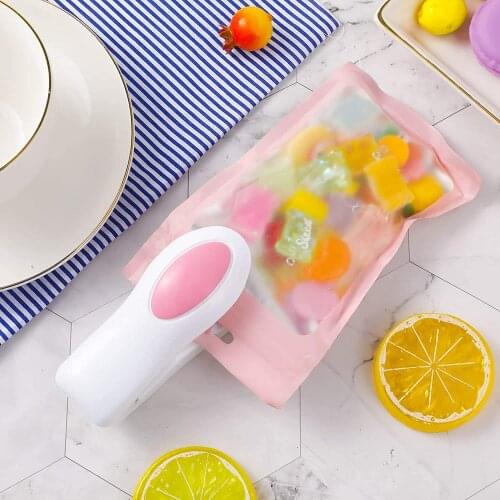 Mini Portable Food Sealer Snack Bag Clip Hot Sealer Candy Blend Color Home Kitchen Store Electric Appliances Tools Small Items