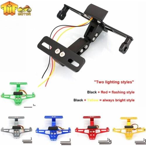 CK CATTLE KING Motorcycle Adjustable License Number Plate Frame Holder Bracket For DUCATI MONSTER 620/696/796/821/1200 DIAVEL