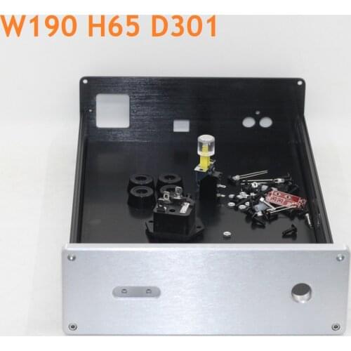 Headphone AMP Chassis New DIY Decoding Shell Aluminum Power Amplifier Case Preamp Hifi Audio Case W190 H65 D301