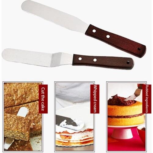 6 inch Stainless Steel Cake Spatula Butter Cream Icing Frosting Knife Smoother Kitchen Pastry Cake Decoration Tools