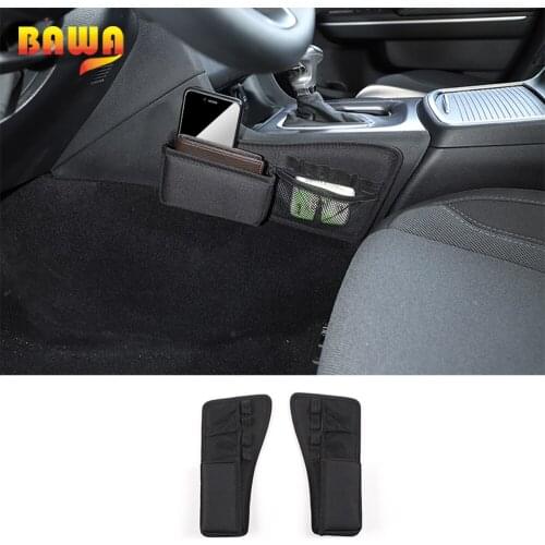 BAWA Stowing Tidying Car Gear Shift Storage Bag Oxford Cloth Organization Accessories for Dodge Charger 2015-2020
