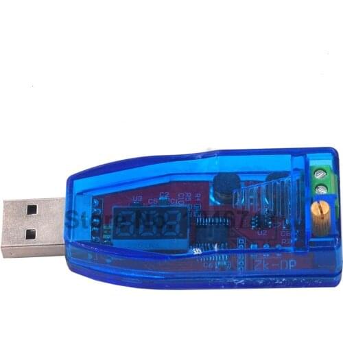 LED DC-DC 5V to DC 1-24V Adjustable Potentiometer USB Step Up/Down Buck Boost Converter Power Supply Voltage Regulator Module