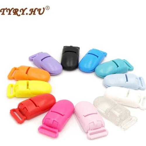 TYRY.HU 10Pcs/set Plastic Baby Pacifier Clips Holder Soother Pacifier Infant Dummy Clips Accessories For Pacifier Clip Diy
