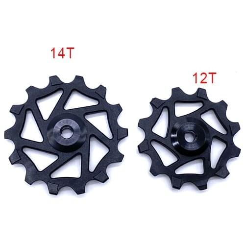 MTB bike Ceramic +Resin Bearing Jockey Wheel Pulley Bicycle Rear Derailleur Cycling 12T+14T For XX1 X01 Bicycle accessories