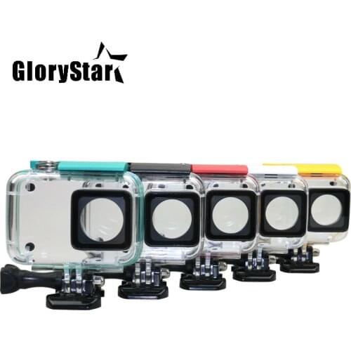 GloryStar 40M Diving Waterproof Case for Xiaomi Yi 4K Lite Xiaoyi 2 Action Camera Protective Housing Case For Yi 4K Accessories