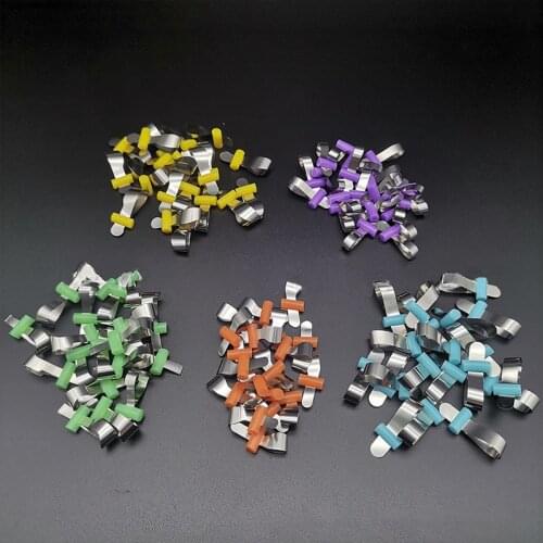 10Pcs/20Pcs Dental Sectional contoured Matrices Metal Matrix Bands Retainerless Automatrix with Locker Dental Matrix Material