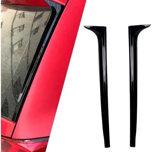 2PCS Car Spoilers Are Suitable For Volkswagen Polo MK5 11-17 Rear Window Side Wing Flank Tail Spoiler Decoration Trim Stickers
