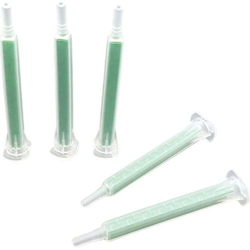5Pc Plastic AB Glue Resin Static Mouth Mixing Nozzles Tube Set For AB Gun Designed MA Series And Square Bayonet Mixing Tube