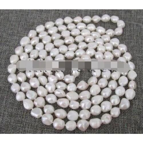 8-9mm natural white baroque freshwater pearl necklace