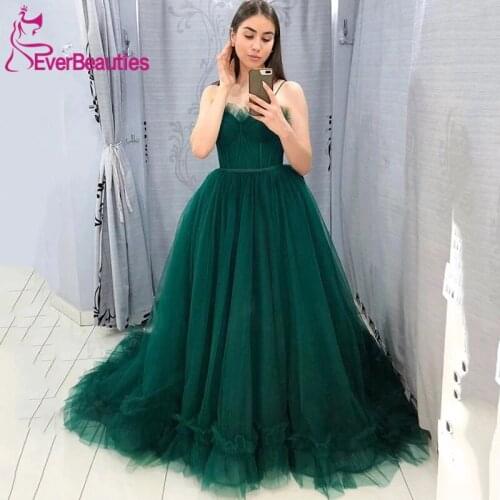 Ball Gown Prom Dresses 2020 suknie wieczorowe Tulle Formal Gowns Robe De Soiree Long вечерние пла