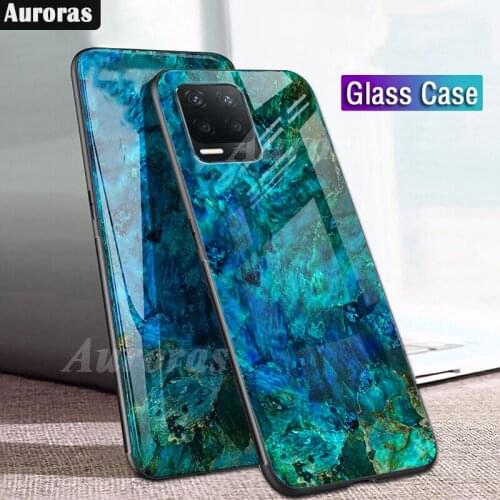 Auroras For Realme Narzo 30 5G Case Tempered Glass With Soft TPU Frame Shockproof Back For Realme Narzo 30A Cover Case Funda