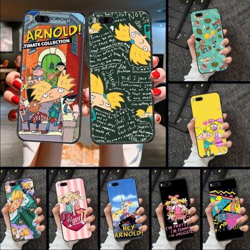 Hey Cartoon Arnold Phone case For Xiaomi Mi Max Note 3 A2 A3 8 9 9T 10 Lite Pro Ultra black painting cover silicone funda art