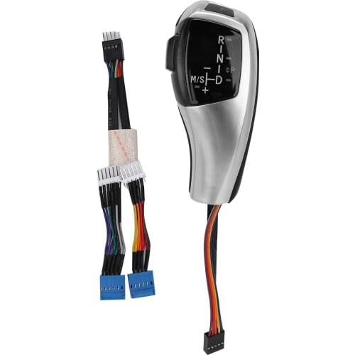 For F30 Style LHD Automatic LED Gear Shift Knob Retrofit Kit For BMW E90 E92 E84 E89Carbon Fiber Style