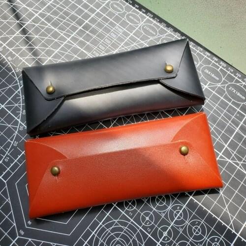 EDC Leather Wallet Purse Purse Moneybag Portable Defense Leather Vegetable Tanned Leather Hand Made Pocket Wallet EDC Tools