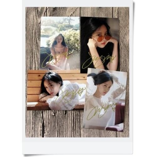 T-ARA TARA Park Hyo Min HYOMIN Autographed Photo Whats my name 4*6 4 photos set free shipping 062017