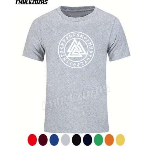 Odin Vikings Symbols Print T Shirt Men 2021 Summer Short Sleeve Mens T-Shirt Hip Hop Casual Tops Harajuku Streetwear Tee shirt