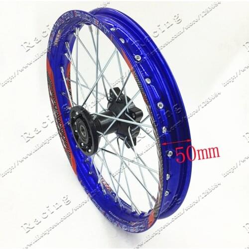 Blue Dirt Bike Pit Bike Racing Wheel 1.40 - 14" Inch Alloy Front Wheels Rim with 32 holes fit 60/100-14 tyre PIT PRO KTM CRF