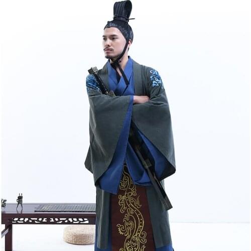 Ancient Mens Ministers Hanfu Subjected to the Photographic Costume of Tang Han Dynasty Officials'Film Building Stage Film TV