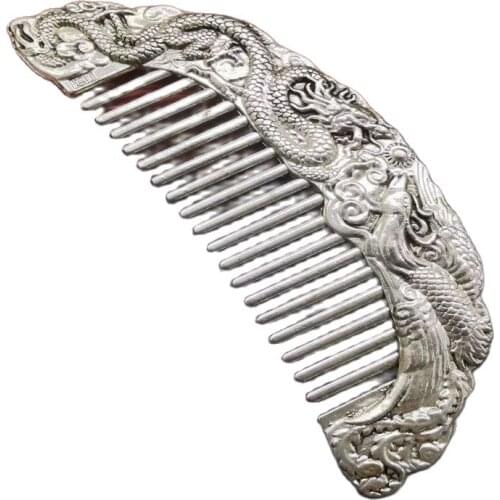 Chinese Old Tibet Tibetan Medicine Longfeng Comb