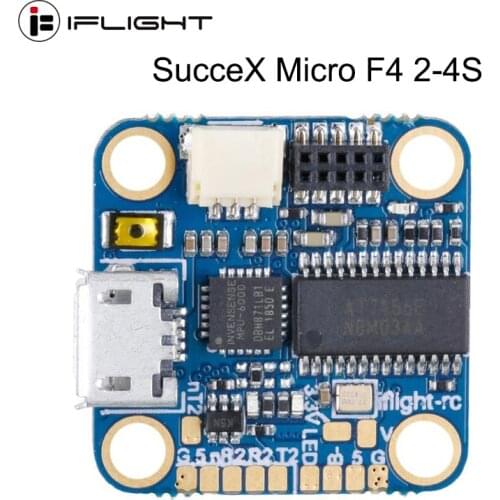 IFlight SucceX Micro F4 V1.5 2-4S STM32F411 Flight Controller MPU6000 with OSD / 8MB Blackbox / 5V 2.5A BEC / M3 for FPV Drone