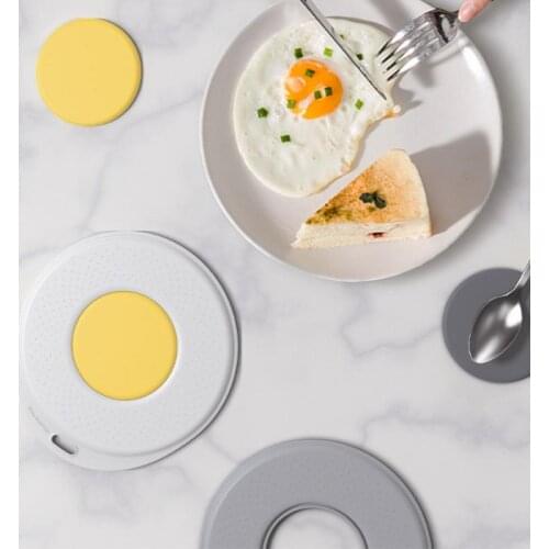 Tableware Pad Placemat Table Mat TPR Heat Insulation Non-Slip Simple Placemats Disc Coaster Placemat Dining Table Accessories