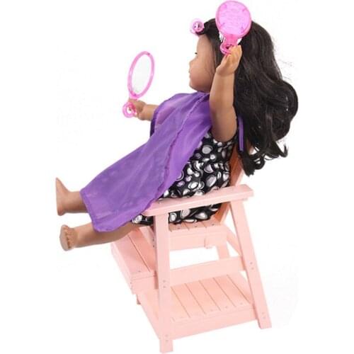 18 inch Doll Hair Brush Mirror Curler Set Make Up & Beauty Accessories Babies Girls Birthday Christmas Gifts