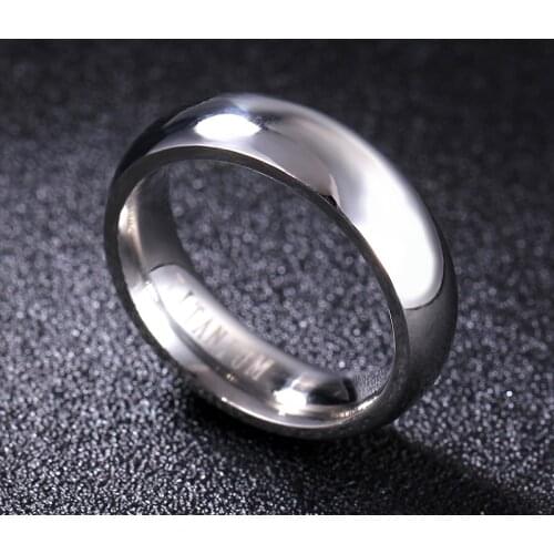 MANGOSKY 316L Titanium Steel Rings Titanium Steel Rings For Women and Men 6MM Width 3mm thickness 2016 New