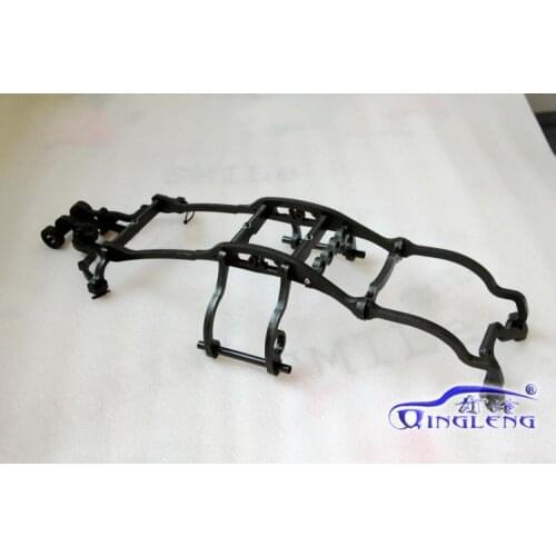 Nylon Body Cover Roll Cage Protection + Double Wheel Wheelie Bar (FOR 1/10 Rc Car TRX PARTS E-REVO EREVO)