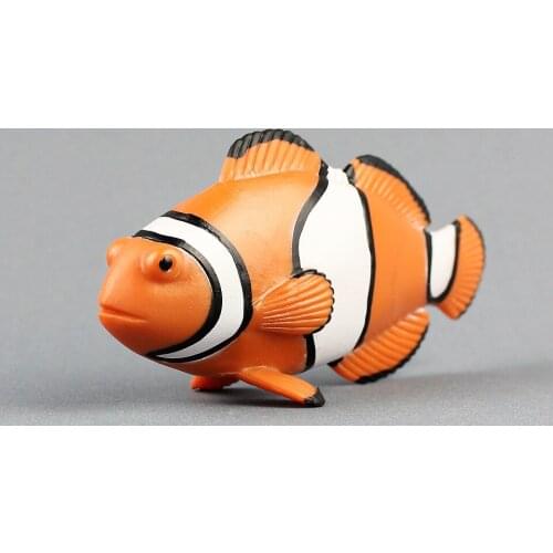 New simulation fish model plastic real life Clownfish doll gift about 12X3.6X5cm xf3030