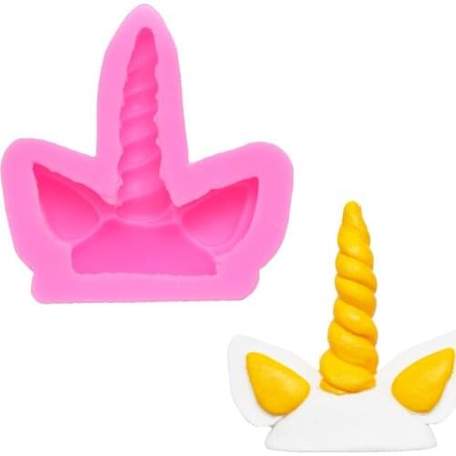 New Pink Unicorn Silicone Mold, Used To Make Chocolate Soft Candy Jelly Silicone Mold for Childrens Cake Decoration Tool DIY