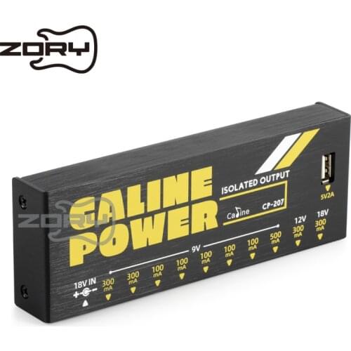 New Caline CP-207 Guitar Effect Pedal Power Supply EU US Plug 10 Isolated Output Power Tuner Pedal board Guitar accessories