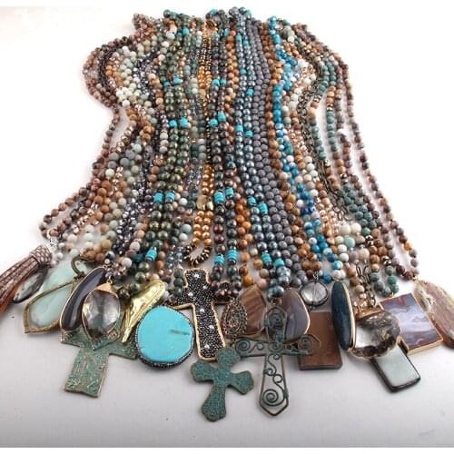 Wholesale 20pc Mix Color Necklace set Fashion Jewelry Handmade For Women necklaces