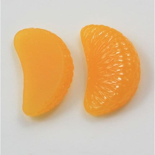 Orange Fruit Resin Flat back Cabochon Miniature Food Art Supply Decoration Charm Craft DIY