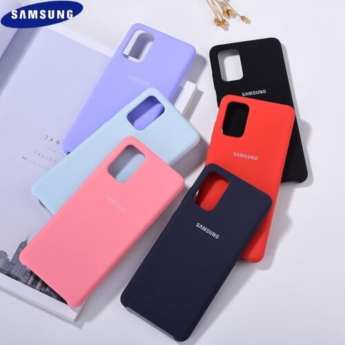 Original Liquid Silicone Case For Samsung S20 Plus Official Soft Back Housing Cover Protect For Galaxy S20 Ultra Smooth Finish