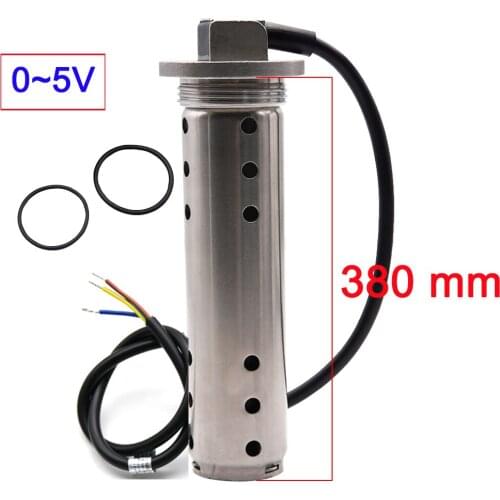 Custom size 380mm 0~5V ewage Level Gauge Sensor Water Meter Flange Magnetic Flow Sensor For Sewage liquid Water Level Indicator
