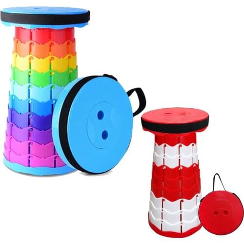 Outdoor Portable Chair Folding Camping Chair Fishing Traveling Picnic Space Saving Telescopic Retractable Stool Folding Chair