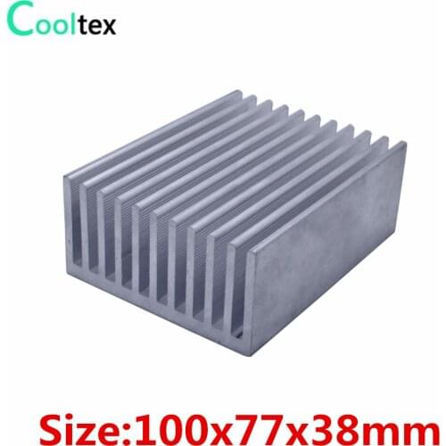 COOLTEX 100x77x38mm Extruded Aluminum Heat Sink DIY heatsink radiator cooler for LED Electronic heat dissipation