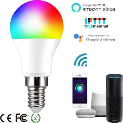 NEW Smart WiFi Light Led Bulb E14 Dimmable Lamp 10W App Vioce Control Work With Alexa Google Assistant LED Bulbs For Home
