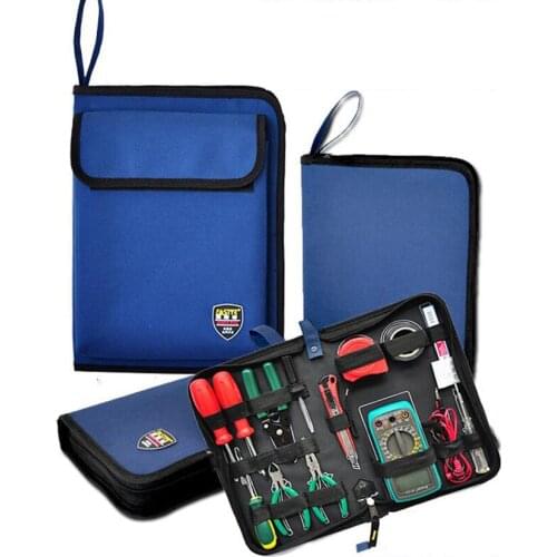 Oxford Canvas Waterproof Storage Hand Tool Bag Screws Nails Drill Bit Metal Parts Fishing Travel Makeup Organizer Pouch Bag Case