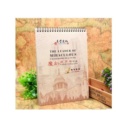 High Quality 3D Groove English Copybook Hard Pen Magic Copybooks Pen Adult Children Italian Italic Word Stickers Childrens Toys