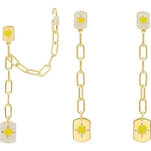 2021 August new style 925 silver zircon earrings women luxury fashion Monaco exquisite jewelry gift