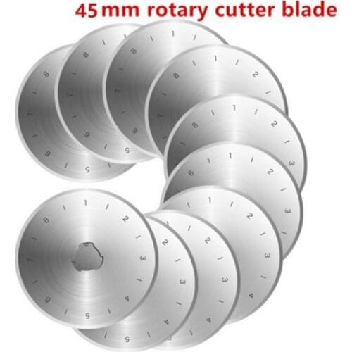 45MM/28MM 10Pcs Steel Circular Rotary Cutter Refill Blades Patchwork Fabric Leather Craft Sewing Quilting Fits Fiskars Cutters