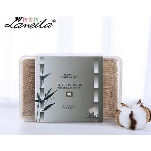 100 Pieces Bamboo Fabric Thick Cotton Skin Color Puff Skin Cotton B314